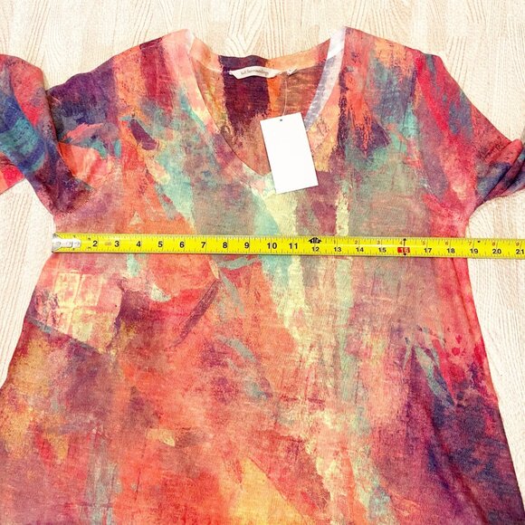 Soft Surroundings Plein de Couleurs Sweater Knit Tunic Multicolor Size Medium - Picture 8 of 9